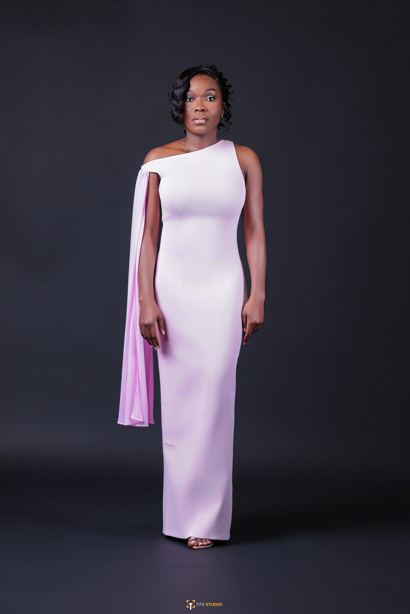Studio portrait - lavender gown